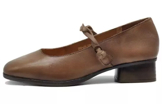 Туфли Мэри Джейн женские низкие Artmu, коричневый