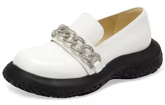 Туфли Мэри Джейн женские низкие белый Mio