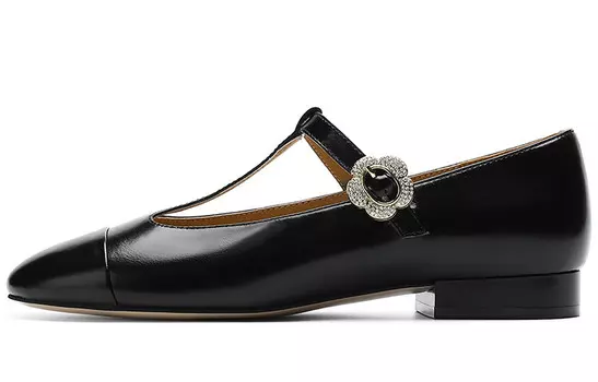 Туфли Мэри Джейн женские низкие Elle, черный