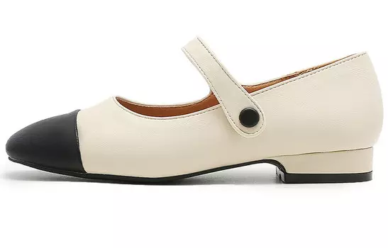 Туфли Мэри Джейн женские низкие Gracegift, цвет Light Yellow