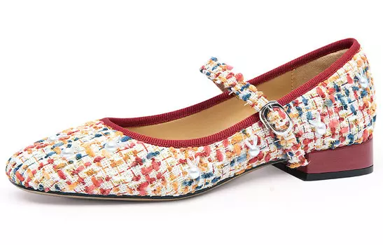 Туфли Мэри Джейн женские низкие Lily Wei, белый