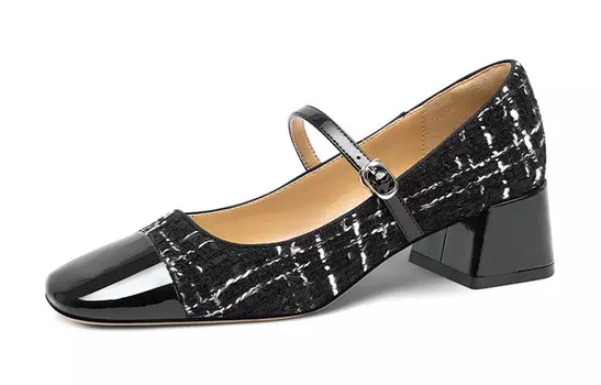 Туфли Мэри Джейн женские низкие Lily Wei, черный