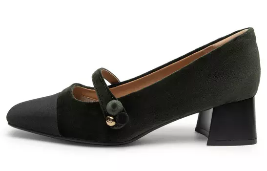 Туфли Мэри Джейн женские низкие Natursun, зеленый