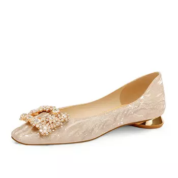 Туфли Мэри Джейн женские низкие Pjjuu, серебряный