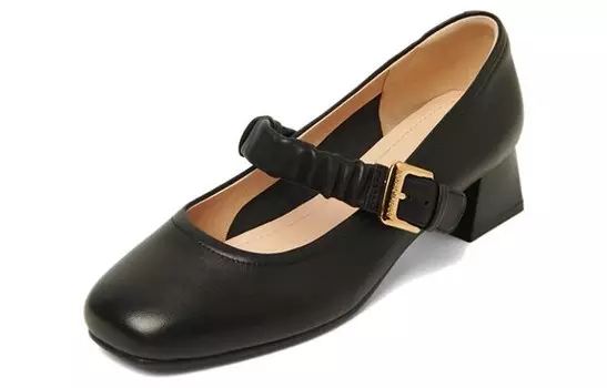 Туфли Мэри Джейн женские низкие Pt'Son, черный