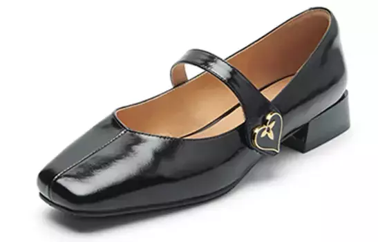 Туфли Мэри Джейн женские низкие Pt'Son, черный