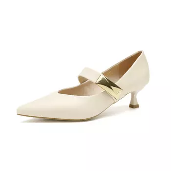 Туфли Мэри Джейн женские низкие Safiya, бежевый