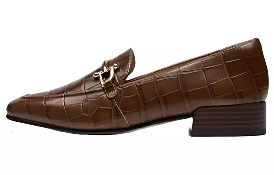 Туфли Мэри Джейн женские низкие темно-коричневые Clarks