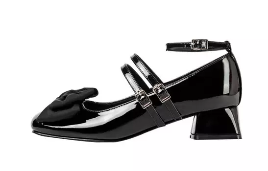 Туфли Мэри Джейн женские низкие Wonderful Couple, черный