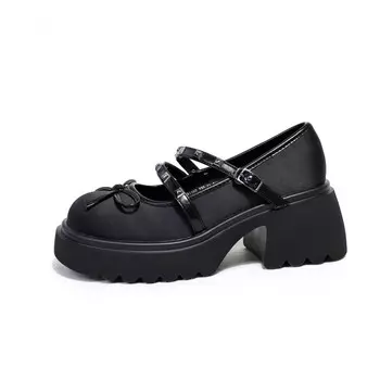 Туфли Мэри Джейн женские Ouumeis, черный