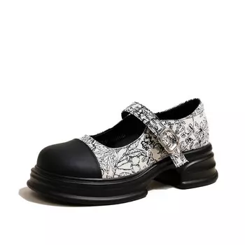 Туфли Мэри Джейн женские Ouumeis, черный