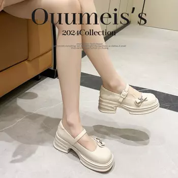 Туфли Мэри Джейн женские Ouumeis, черный