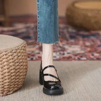 Туфли Мэри Джейн женские Pounise, черный