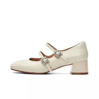 Туфли Мэри Джейн женские Pt'Son, серебряный