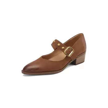 Туфли Мэри Джейн женские Pvaj, цвет Caramel