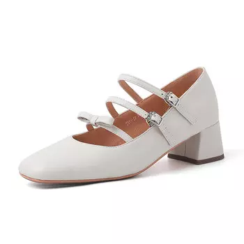 Туфли Мэри Джейн женские Quicheshoes, серебряный