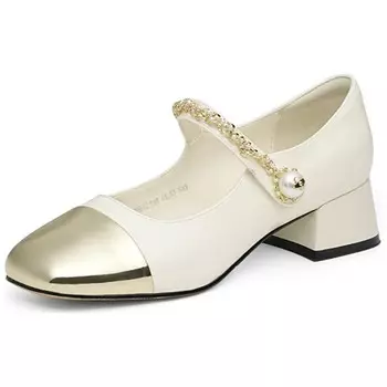 Туфли Мэри Джейн женские Red Dragonfly, белый/черный