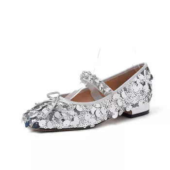 Туфли Мэри Джейн женские Schilling, серебряный