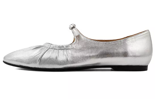 Туфли Мэри Джейн женские серебряный Cicifor, серебряный