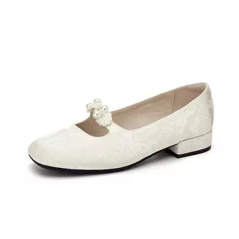 Туфли Мэри Джейн женские Shoe Lady, бежевый