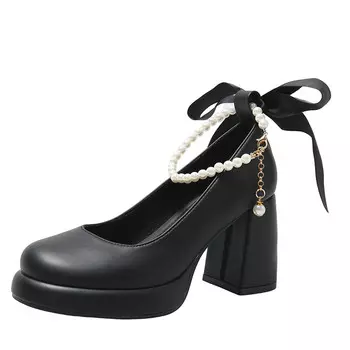 Туфли Мэри Джейн женские Shuxi, цвет Milk Tea Beige