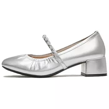 Туфли Мэри Джейн женские Tata, серебряный