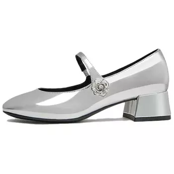 Туфли Мэри Джейн женские Tata, серебряный