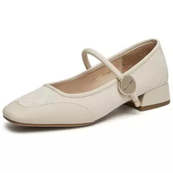 Туфли Мэри Джейн женские Teenmix, бежевый