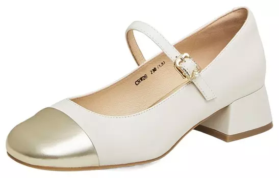 Туфли Мэри Джейн женские Teenmix, цвет Beige Gold