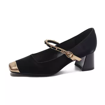 Туфли Мэри Джейн женские Yafei Xuanyu, цвет Apricot