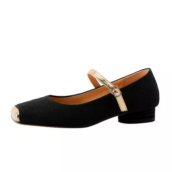 Туфли Мэри Джейн женские Yikefei, черный