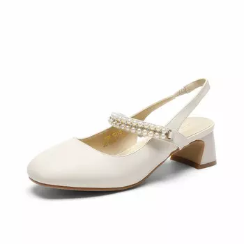 Туфли Мэри Джейн женские Zhr, бежевый