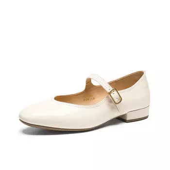 Туфли Мэри Джейн женские Zhr, бежевый