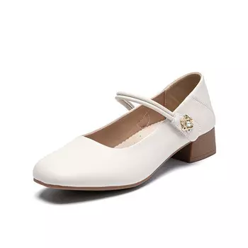 Туфли Мэри Джейн женские Zhr, цвет Apricot