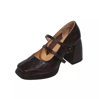 Туфли Мэри Джейн женские Zi Xiao, черный