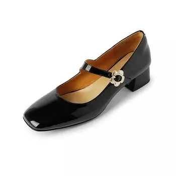 Туфли Мэри Джейн женские Zi Xiao, цвет Burgundy