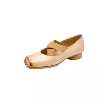 Туфли Мэри Джейн женские Zi Xiao, коричневый