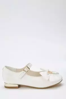 Туфли Mary Jane цвета слоновой кости с бантом Baker by Ted Baker, белый