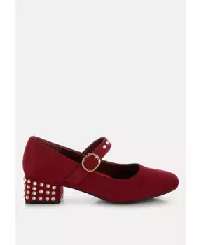 Туфли Mary Jane Sima с шипами London Rag, красный