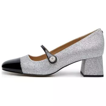 Туфли Mary Jane женские белые/Bicoastal/Photon Dust/черные Sam Edelman