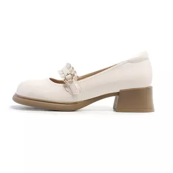 Туфли Mary Jane женские низкие бежевый Josiny