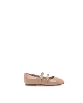 Туфли Mary Janes для девочек с ремешком и деталями из лакированной кожи Mustang, цвет Natural
