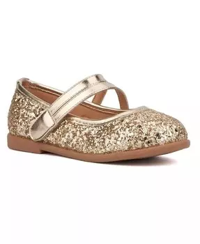 Туфли Maryjane для малышей Princess Heart Olivia Miller, золотой