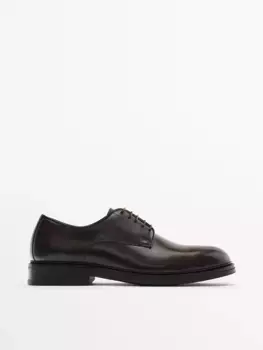 Туфли Massimo Dutti Derby, коричневый