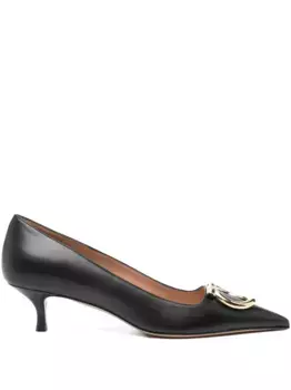 Туфли Maxi Gancini 40 Ferragamo, черный