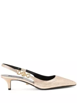 Туфли Medusa '95 с ремешком на пятке Versace, золотистый