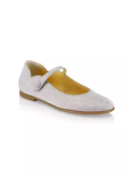 Туфли Melodie Chick с блестками для маленьких девочек и девочек Christian Louboutin, цвет silver