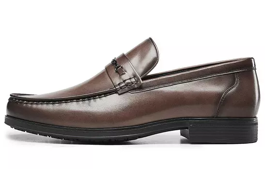 Туфли Men"s Casual Men Low-Top Brown Kangnai