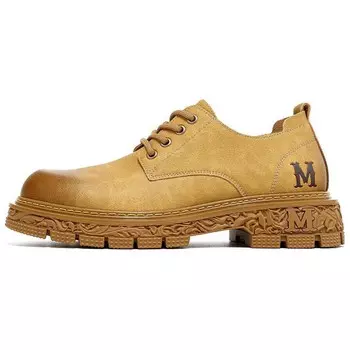 Туфли Men"s Casual Men Low-Top Yellow Fairwhale
