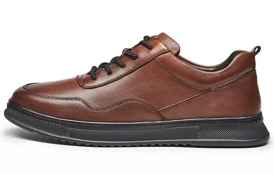 Туфли Men"s Casual Men Low-Top Brown Kangnai
